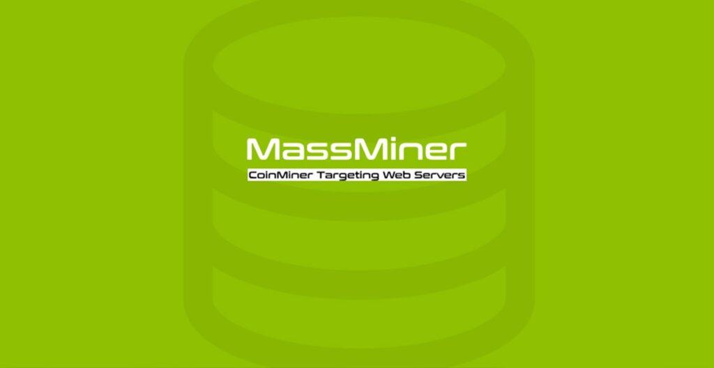 Massminer logo on green background