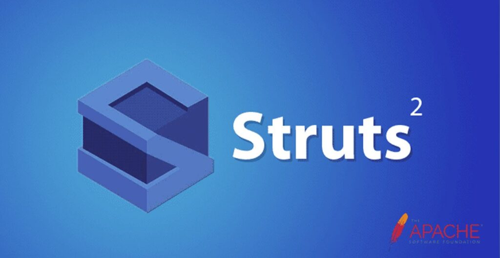 Apache-Struts logo on blue background