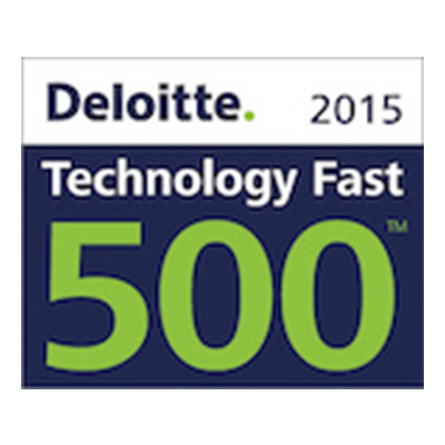 DELOITTE’S 2015 TECHNOLOGY FAST 500 award banner