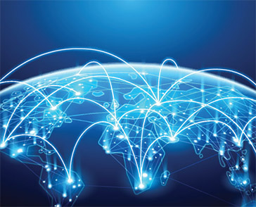 Proficio-Global-Automated-Response-364x294 Blue global map with cybersecurity network bouncing