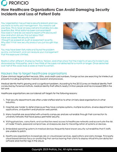 Proficio-Whitepaper Healthcare