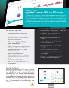 Proficio ProSOC Overview Cover v1